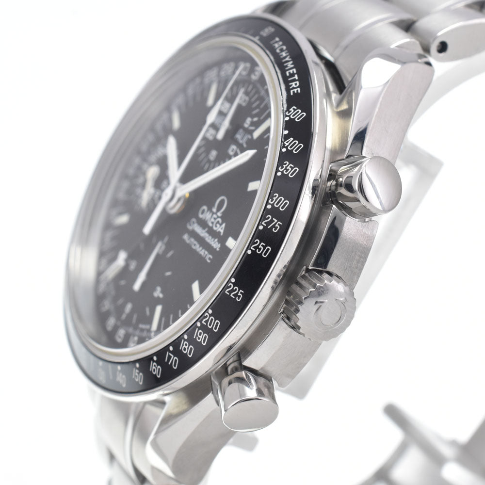 with paper OMEGA Speedmaster 3520.50 Mark 40 Cosmos Triple calendar chronograph black Dial Automatic Men's
 Watch H#147827