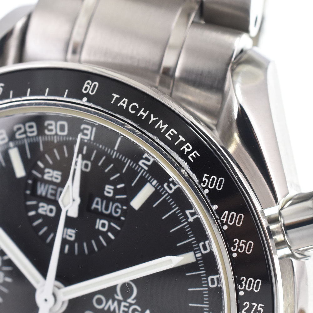 with paper OMEGA Speedmaster 3520.50 Mark 40 Cosmos Triple calendar chronograph black Dial Automatic Men's
 Watch H#147827