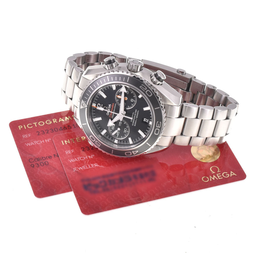 with paper OMEGA Seamaster Planet Ocean 232.30.46.51.01.001 black Dial Automatic Men's
 Watch H#147828