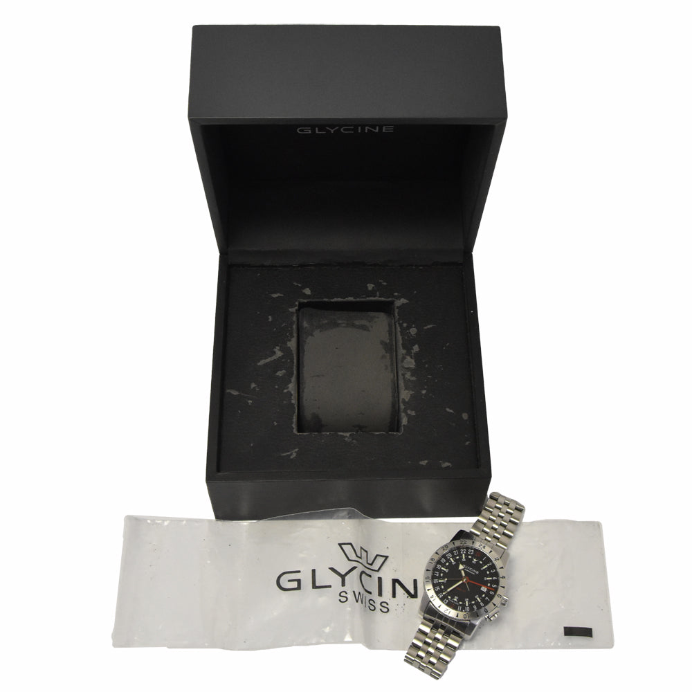 GLYCINE Airman Base 22 Ref.3887 Pilot watch black Dial Automatic Men's
 Watch I#147830