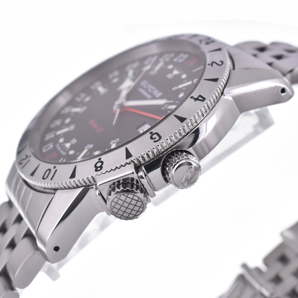 GLYCINE Airman Base 22 Ref.3887 Pilot watch black Dial Automatic Men's
 Watch I#147830