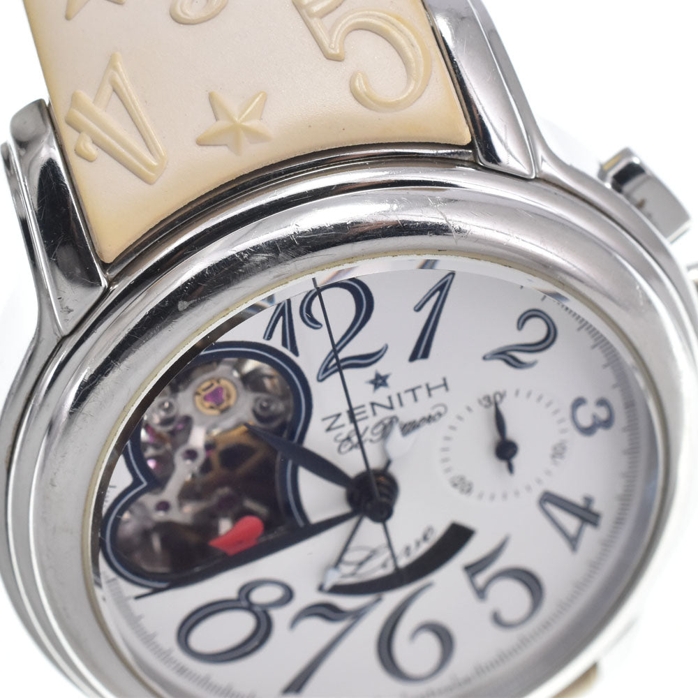 ZENITH chrono master open heart 03.1230.4021 Power reserve white Dial Automatic Ladies
 Watch J#147835