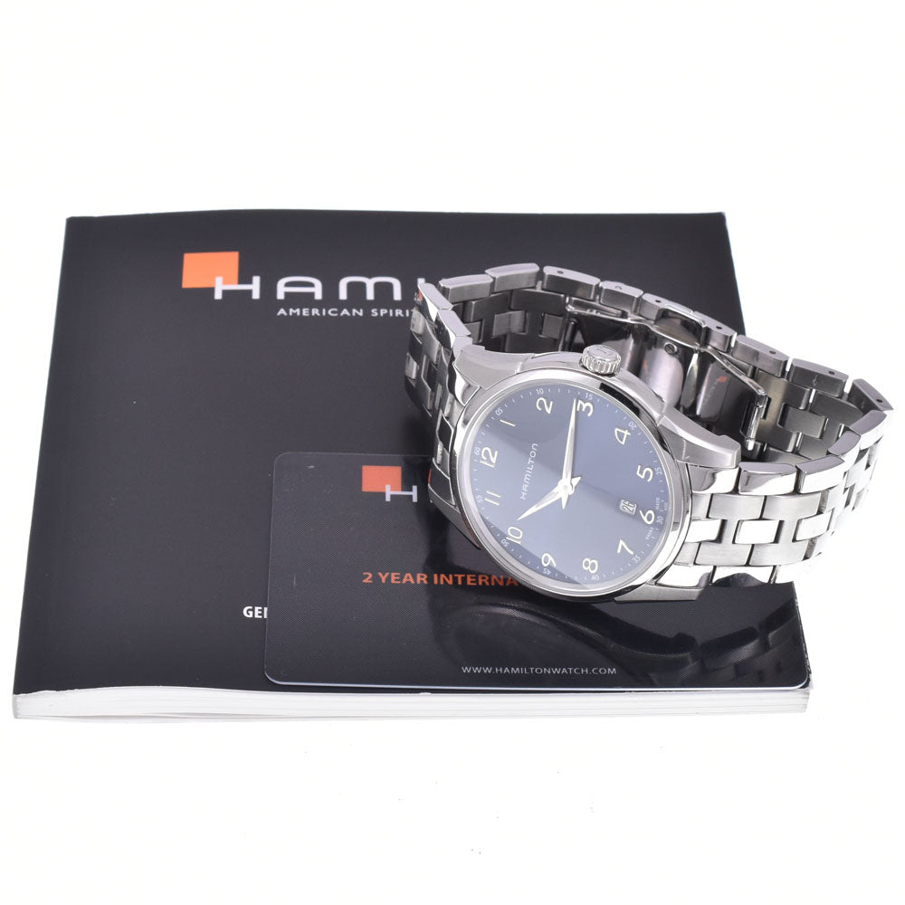 with paper HAMILTON Jazzmaster Thinline H38511143 Navy Dial Quartz Men's
 Watch K#147841