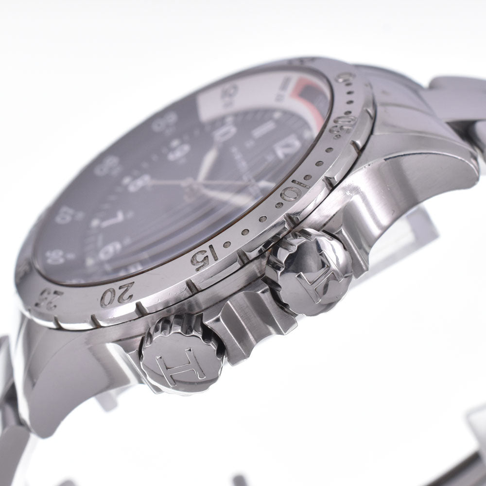 HAMILTON Khaki Navy Sub H745110 GMT black Dial Quartz Men's
 Watch I#147842