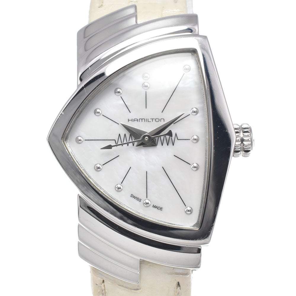 with paper HAMILTON Ventura H24211852/H242112 White shell Dial Quartz Ladies
 Watch I#147844