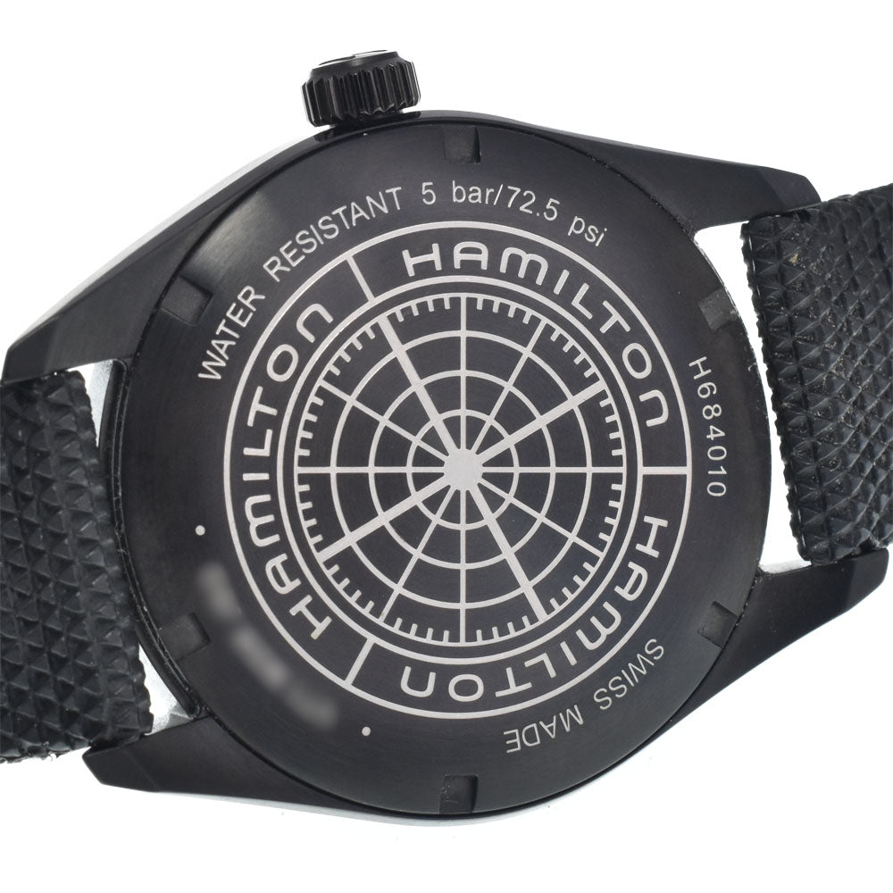 with paper HAMILTON Khaki field H684010 Date black Dial Quartz Men's
 Watch I#147845