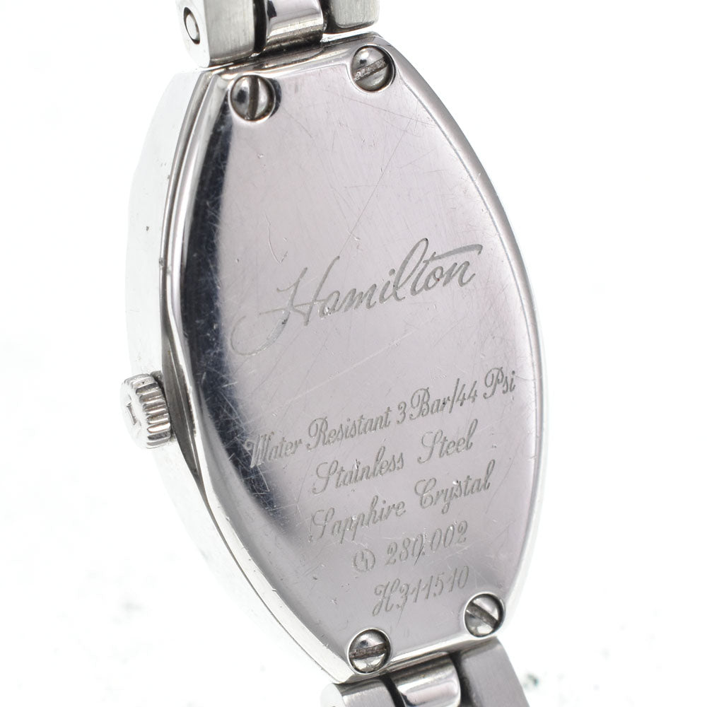 HAMILTON Railroad Lady H406560 Diamond Bezel Silver Dial Quartz Ladies
 Watch J#147846
