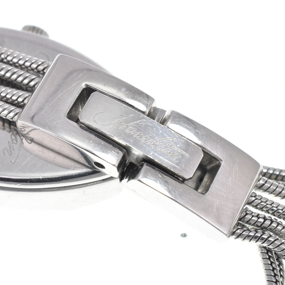 HAMILTON Railroad Lady H406560 Diamond Bezel Silver Dial Quartz Ladies
 Watch J#147846