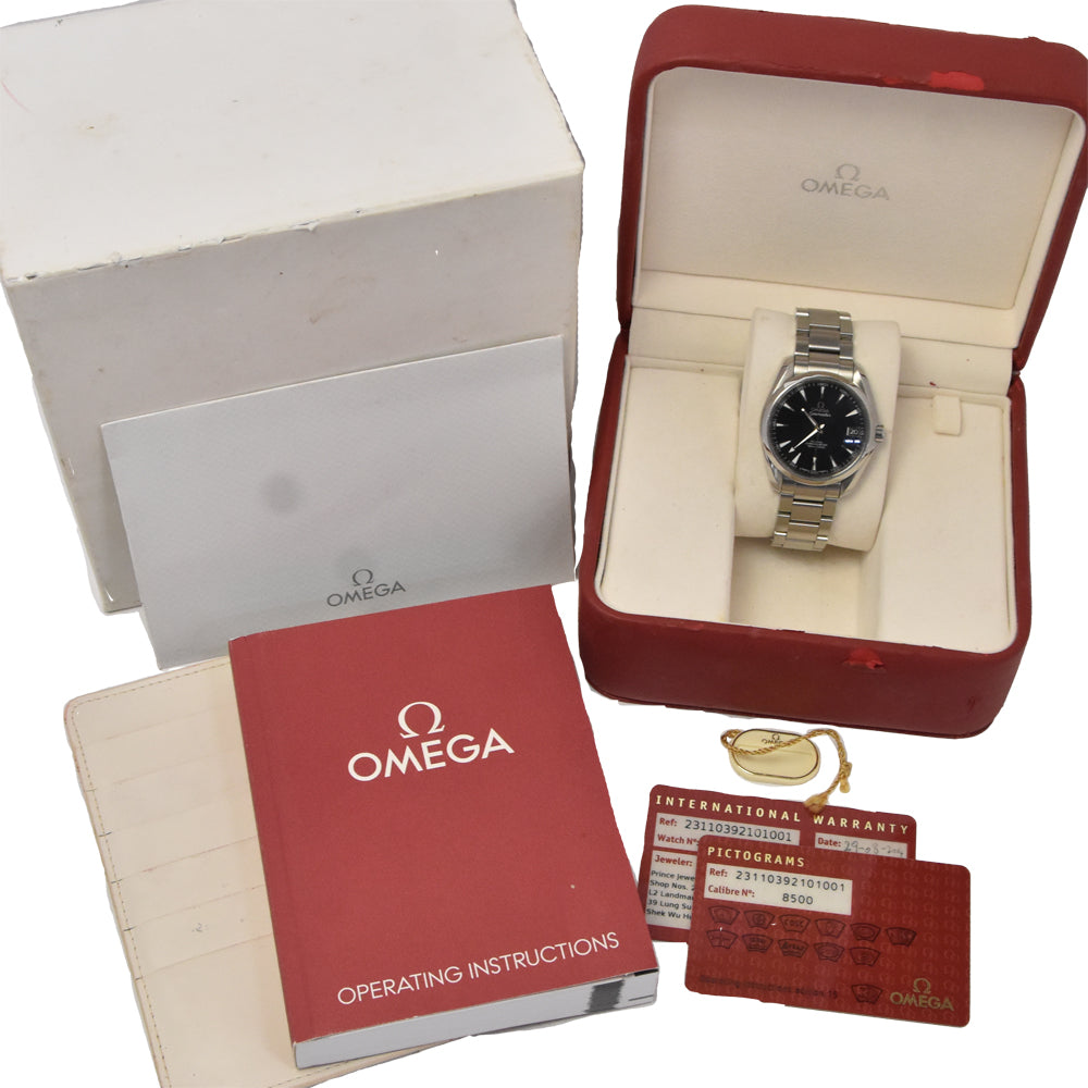 OMEGA SeamasterAqua Terra 150m 231.10.39.21.01.001 Date black Dial Automatic Men's
 Watch H#147850