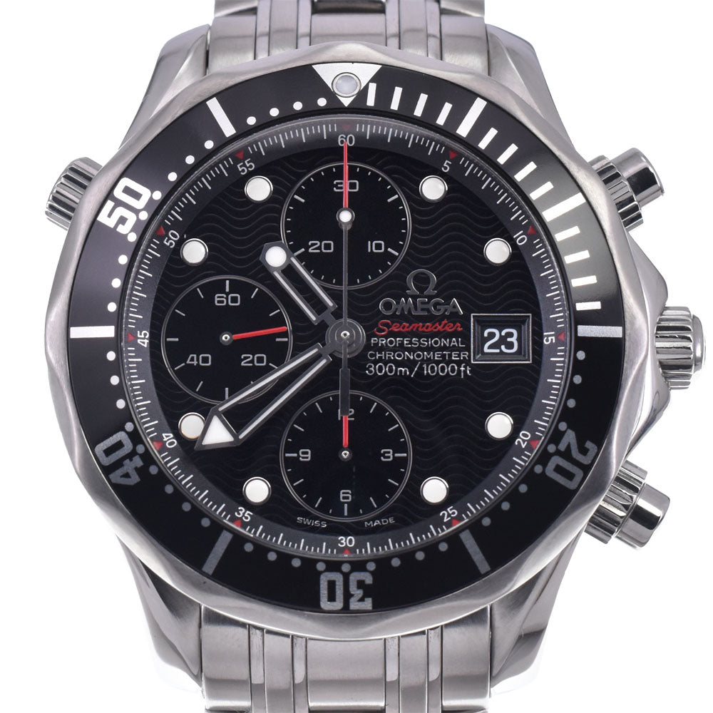 with paper OMEGA Seamaster Professional Divers 300M 213.30.42.40.01.001 Chronograph Date black Dial Automatic Men's
 Watch L#147853