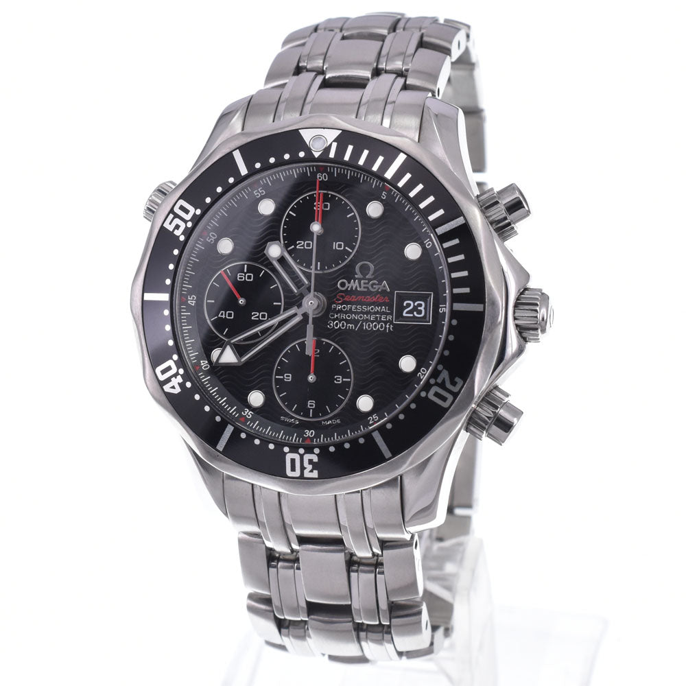 with paper OMEGA Seamaster Professional Divers 300M 213.30.42.40.01.001 Chronograph Date black Dial Automatic Men's
 Watch L#147853
