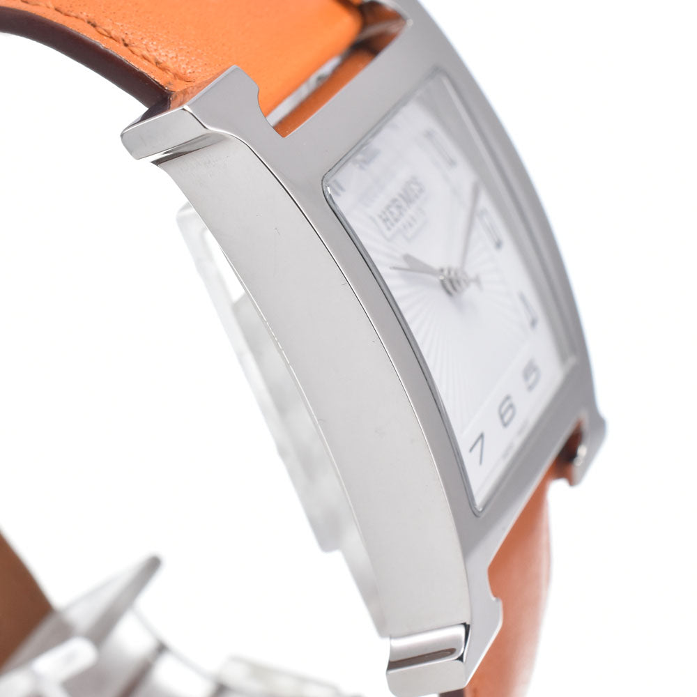 HERMES H watch HH1.810 Stainless Steel white Dial Quartz Men's
 Watch I#147855