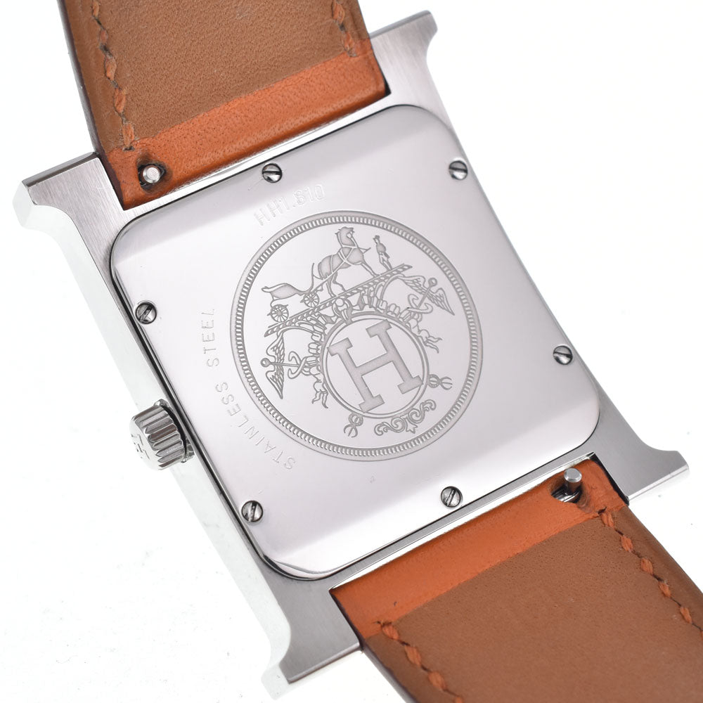HERMES H watch HH1.810 Stainless Steel white Dial Quartz Men's
 Watch I#147855