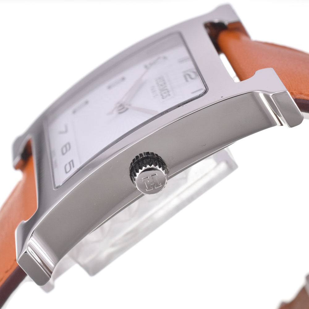 with paper HERMES H watch HH1.810 white Dial Quartz Men's
 Watch I#147856