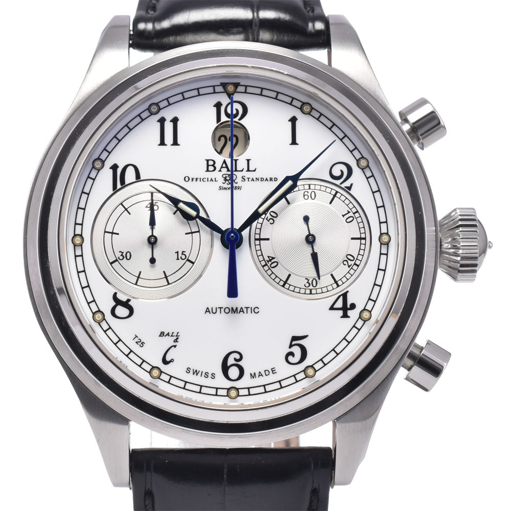 BALLWATCH train master cannonball CM1052D white Dial Automatic Men's
 Watch J#147859