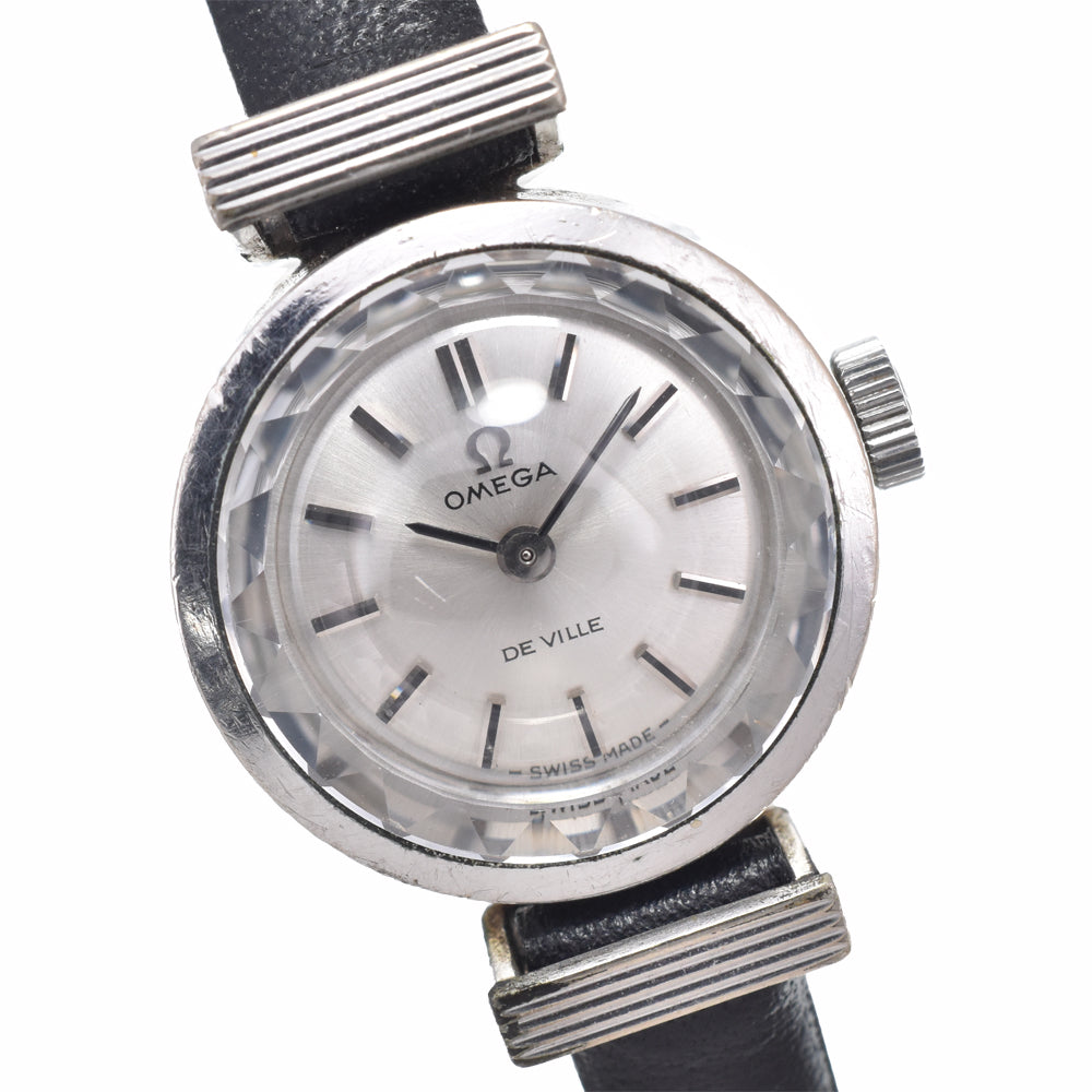 OMEGA De Ville Ref.511.279 Cal.484 Cut glass Silver Dial Hand Winding Ladies
 Watch O#147861
