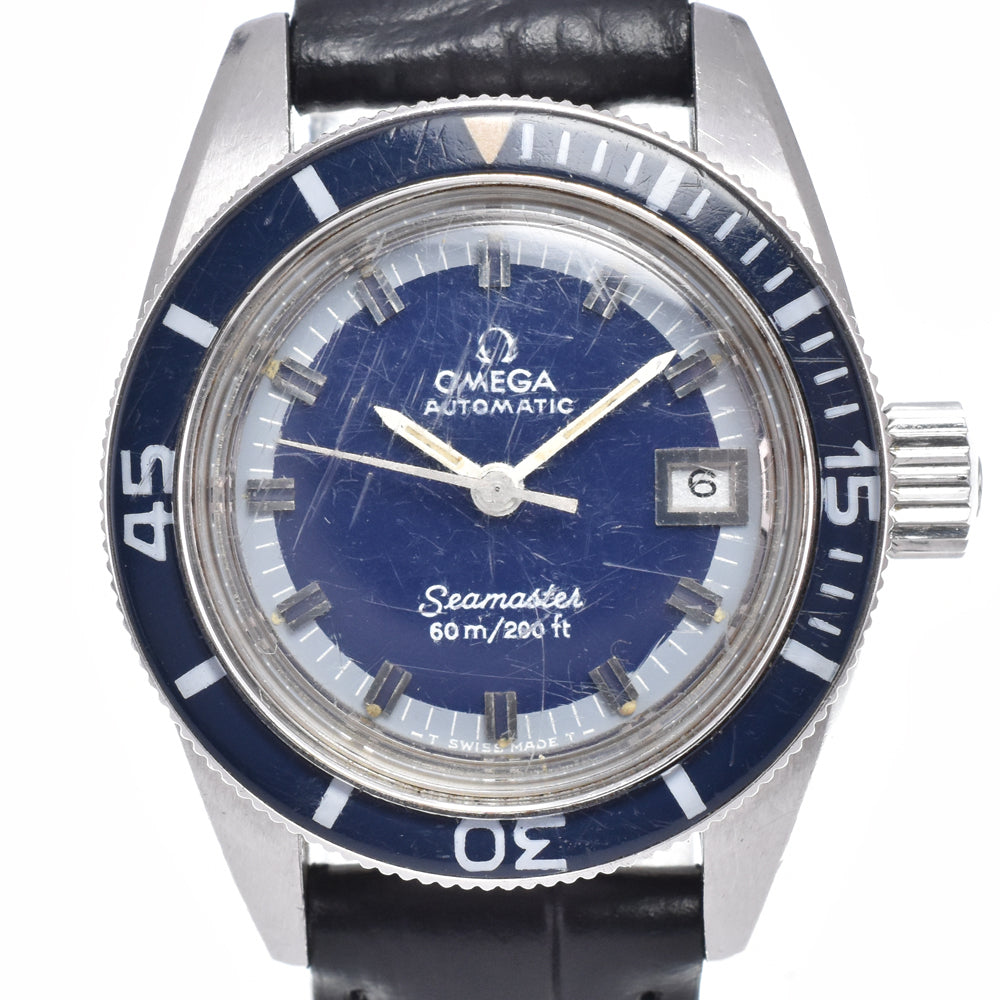 OMEGA Seamaster 566.024 vintage diver's watch blue Dial Automatic Ladies
 Watch R#147864