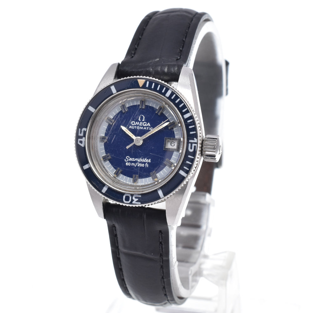OMEGA Seamaster 566.024 vintage diver's watch blue Dial Automatic Ladies
 Watch R#147864