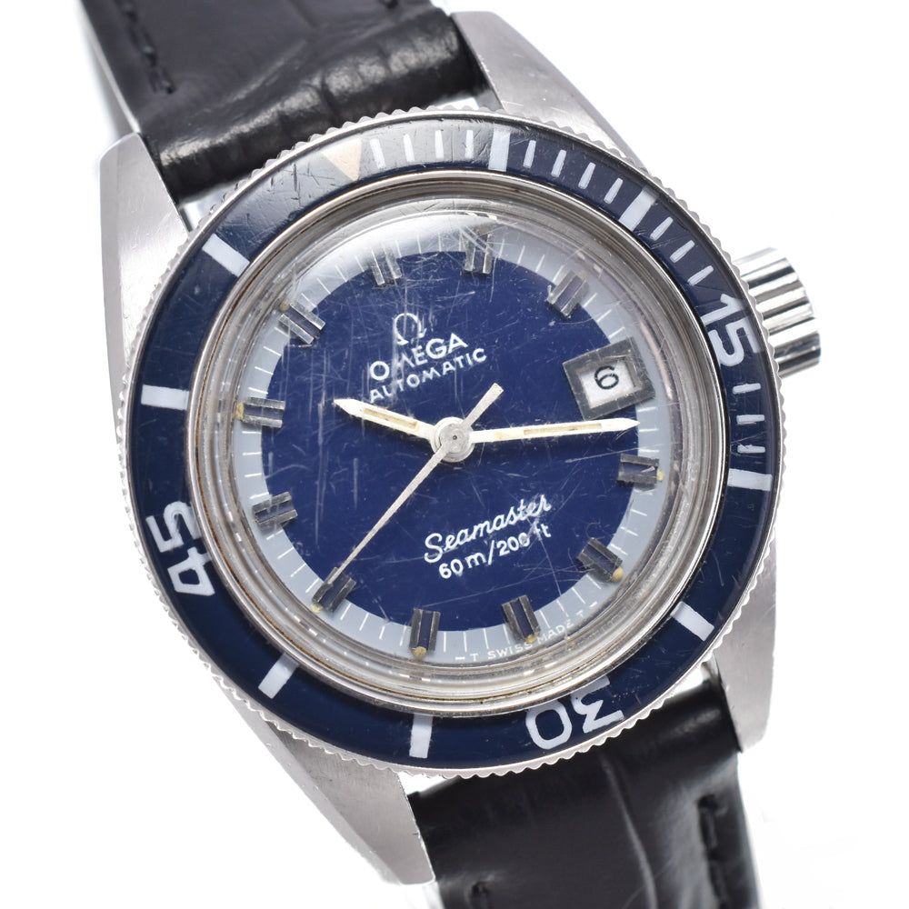 OMEGA Seamaster 566.024 vintage diver's watch blue Dial Automatic Ladies
 Watch R#147864