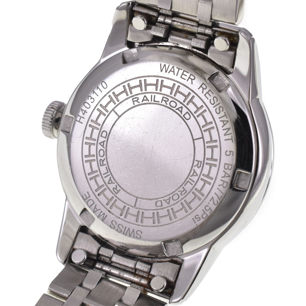 with paper HAMILTON Railroad Lady H406560 12P diamond White shell Dial Quartz Ladies
 Watch I#147870