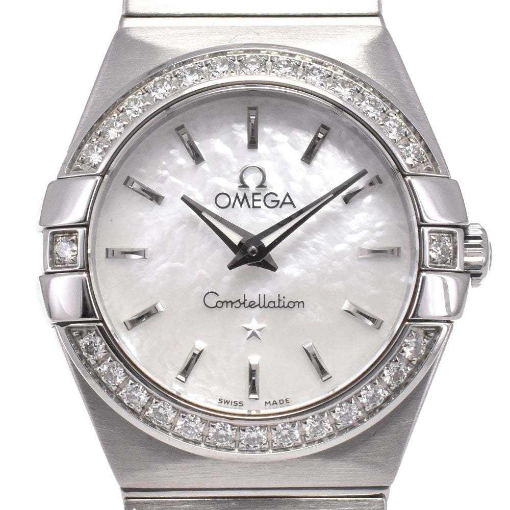 with paper OMEGA Constellation Blush 123.15.24.60.05.001 Diamond Bezel White shell Dial Quartz Ladies
 Watch I#147872