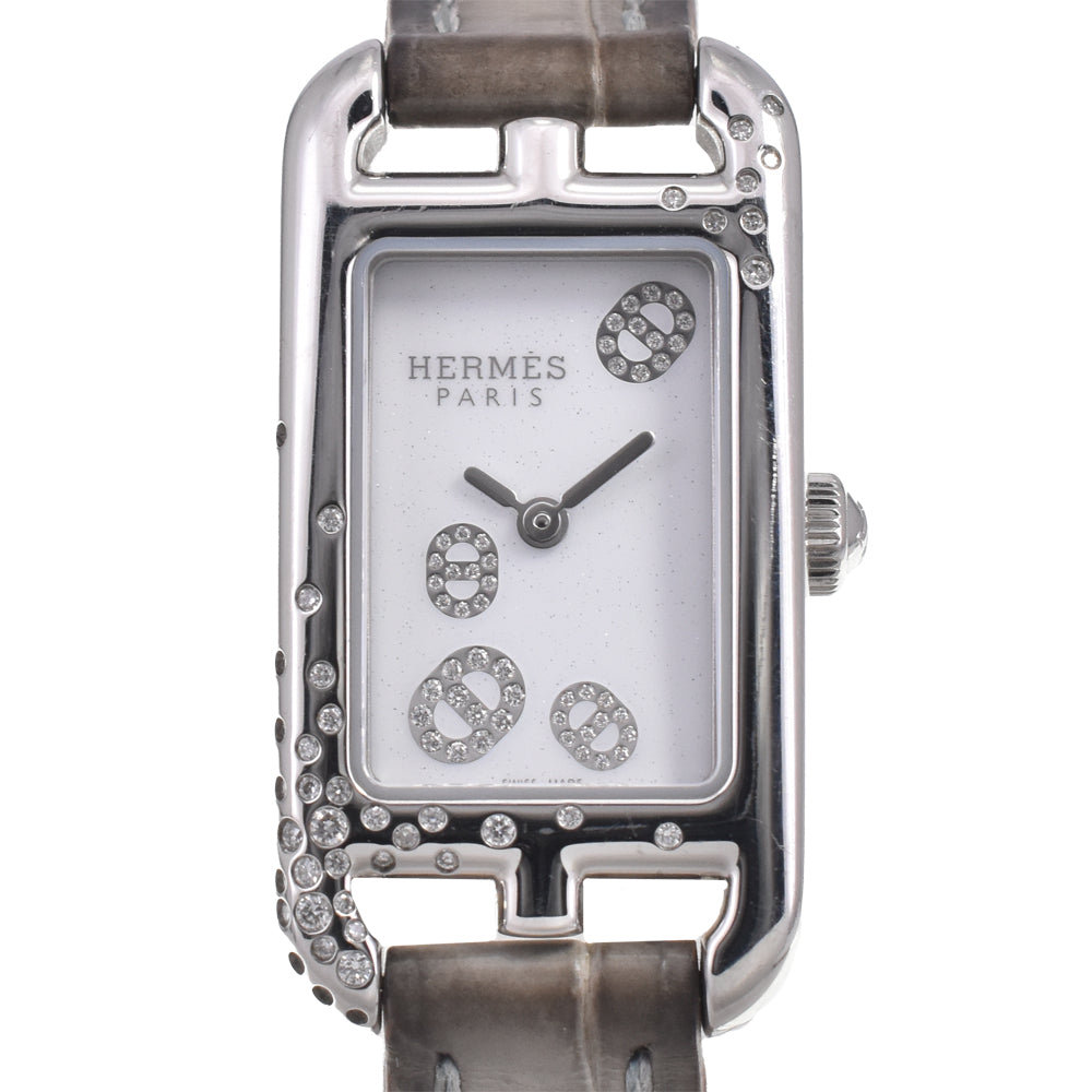 HERMES Nantucket NA2.132 diamond white Dial Quartz Ladies
 Watch I#147873