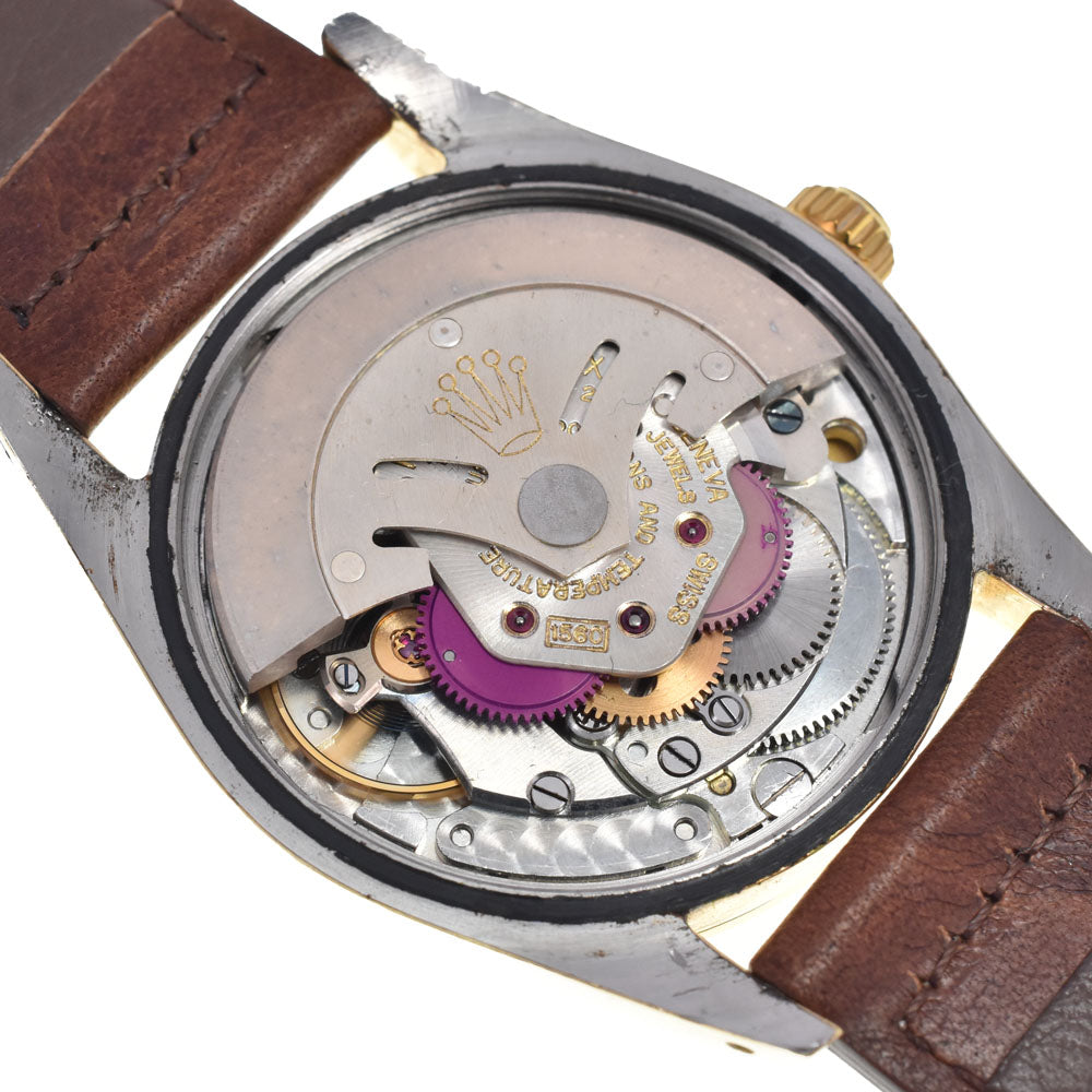 ROLEX Oyster Perpetual Cap Gold 1014 vintage Cal.1560 gold Dial Automatic Men's
 Watch N#147874