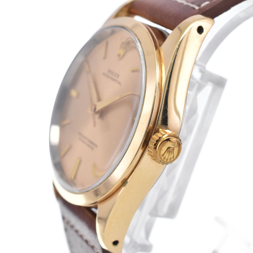 ROLEX Oyster Perpetual Cap Gold 1014 vintage Cal.1560 gold Dial Automatic Men's
 Watch N#147874