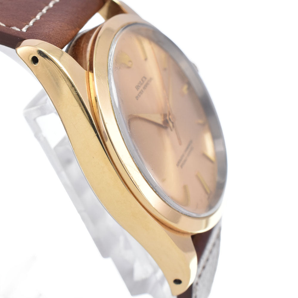ROLEX Oyster Perpetual Cap Gold 1014 vintage Cal.1560 gold Dial Automatic Men's
 Watch N#147874