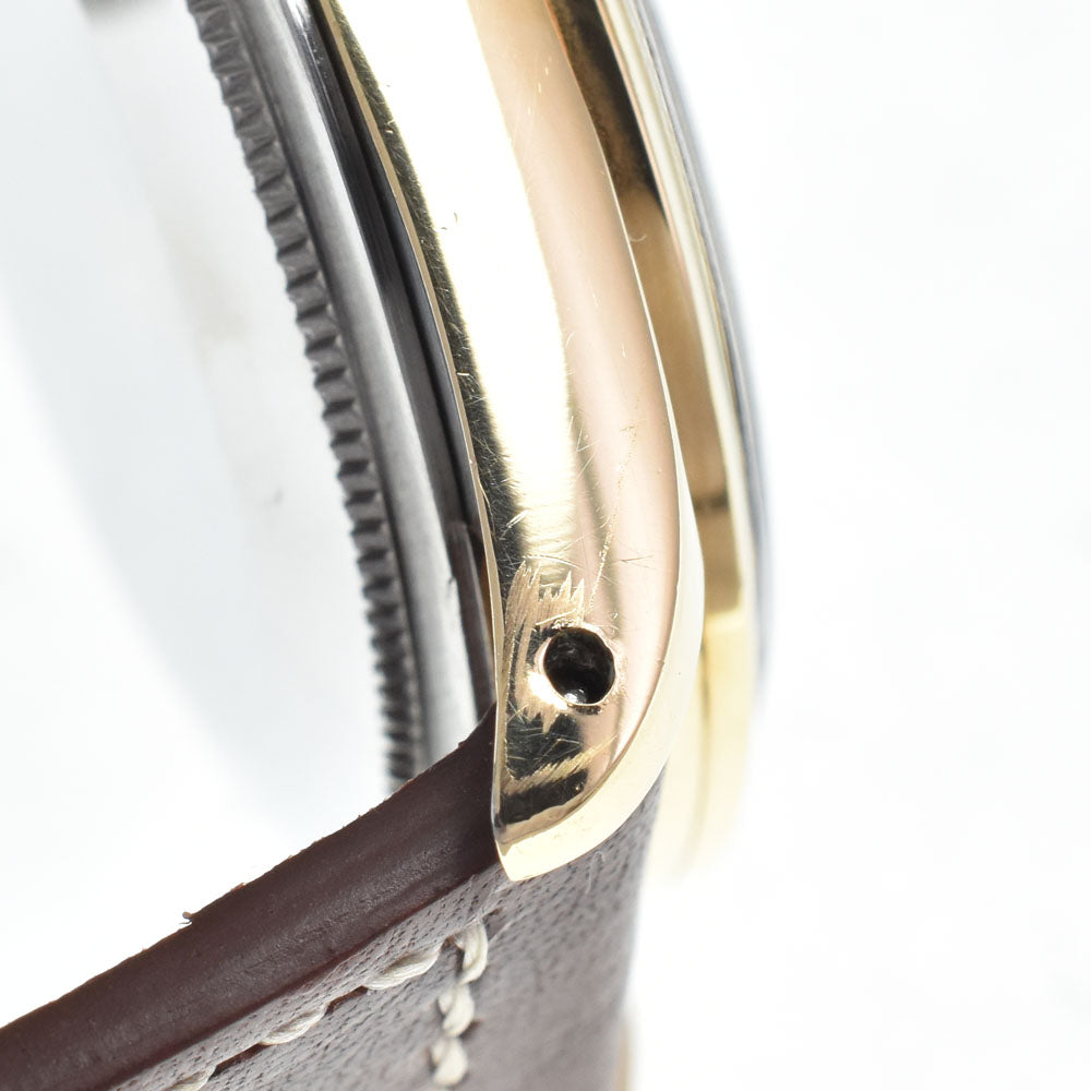 ROLEX Oyster Perpetual Cap Gold 1014 vintage Cal.1560 gold Dial Automatic Men's
 Watch N#147874