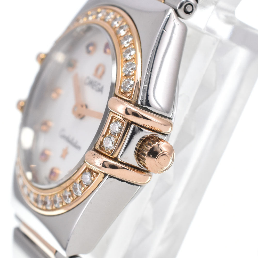 with paper OMEGA Constellation Mini My Choice 1368.79.0﻿0 Diamond Gemstone White shell Dial Quartz Ladies
 Watch K#147876