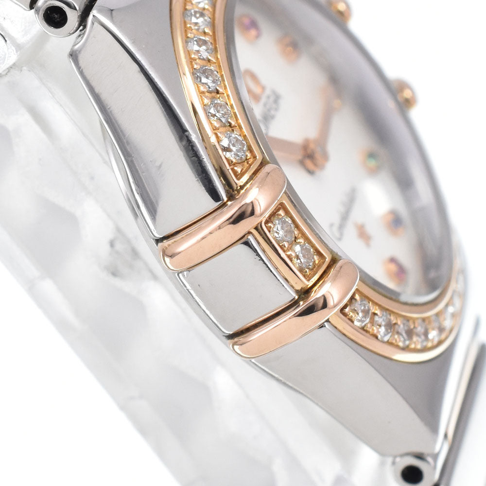 with paper OMEGA Constellation Mini My Choice 1368.79.0﻿0 Diamond Gemstone White shell Dial Quartz Ladies
 Watch K#147876