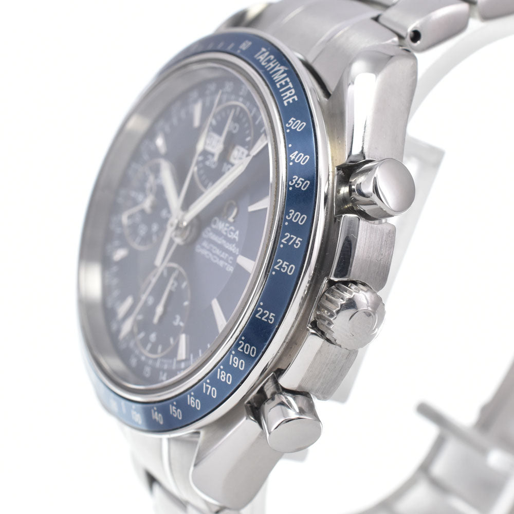 with paper OMEGA Speedmaster 3222.80 Triple calendar blue Dial Automatic Men's
 Watch I#147877