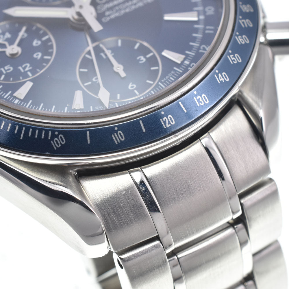with paper OMEGA Speedmaster 3222.80 Triple calendar blue Dial Automatic Men's
 Watch I#147877