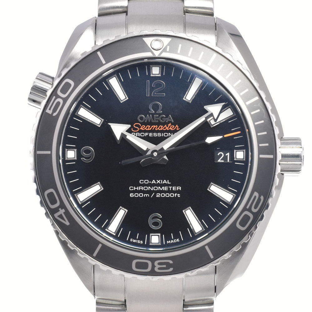 with paper OMEGA Seamaster Planet Ocean 232.30.42.21.01.001 Date black Dial Automatic Men's
 Watch H#147878