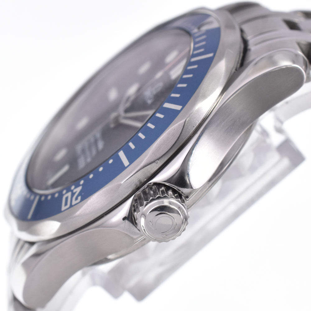 with paper OMEGA Seamaster 2551.80 Date 300m blue Dial Automatic Boy's
 Watch J#147879