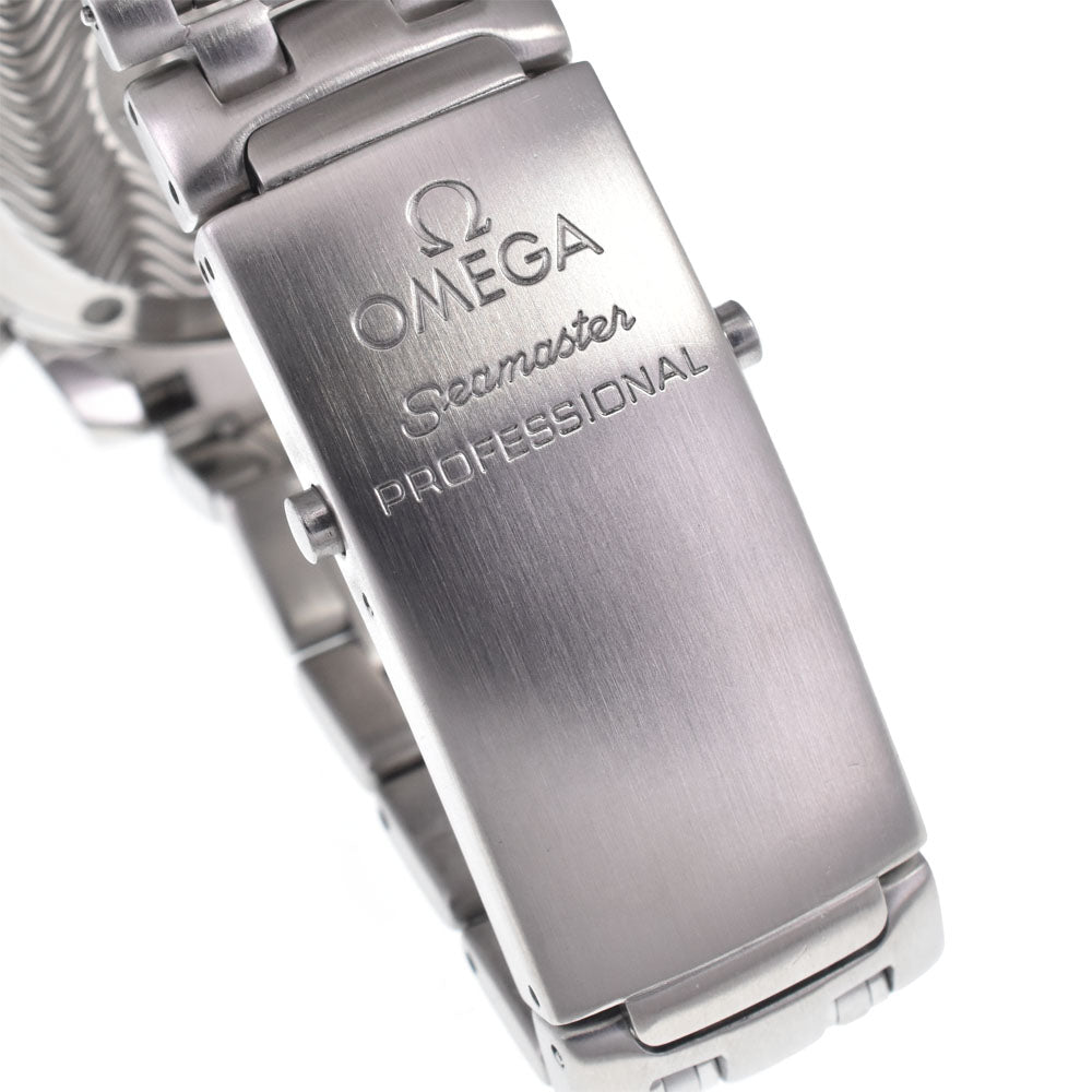 with paper OMEGA Seamaster 2551.80 Date 300m blue Dial Automatic Boy's
 Watch J#147879