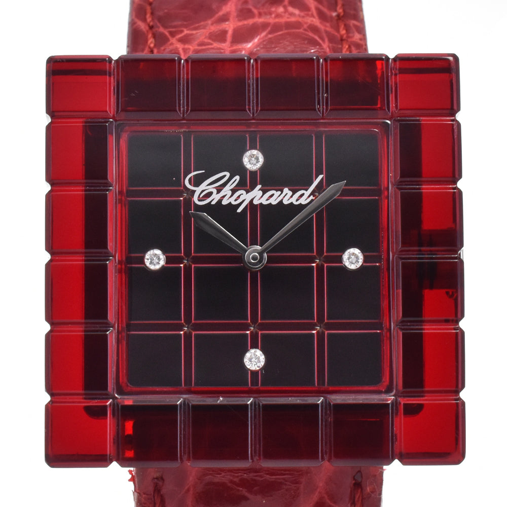 Chopard Ice Cube Bee Mad 12/7780 4P Diamond Red Dial Quartz Ladies
 Watch I#147883