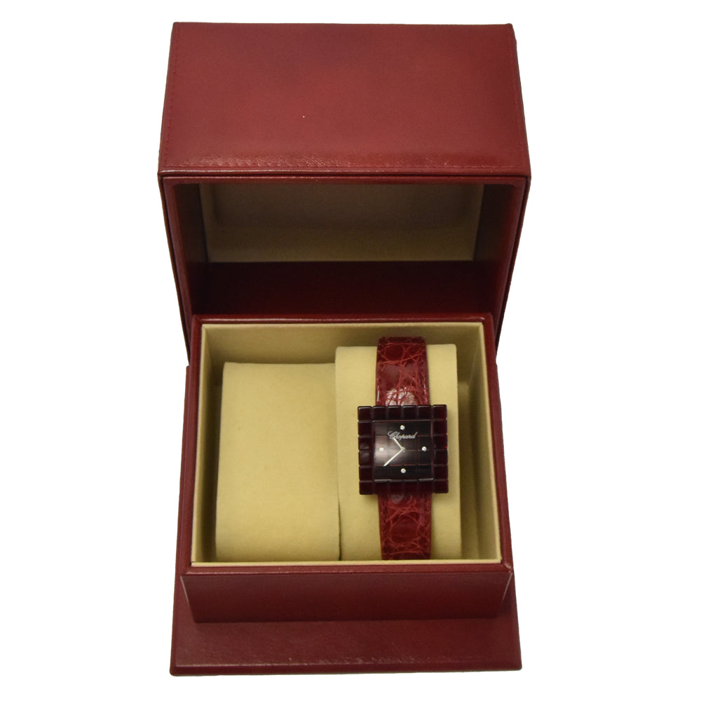 Chopard Ice Cube Bee Mad 12/7780 4P Diamond Red Dial Quartz Ladies
 Watch I#147883