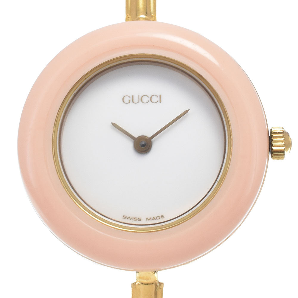 GUCCI Change bezel 11/12.2 white Dial Quartz Ladies
 Watch J#147884