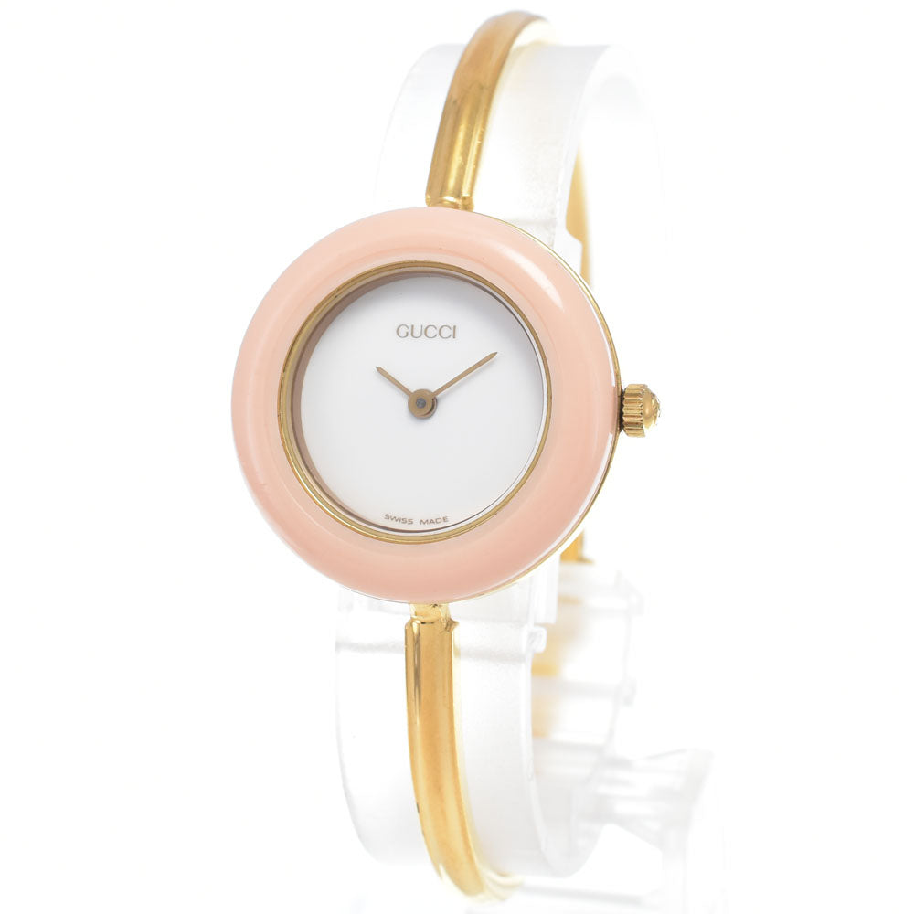 GUCCI Change bezel 11/12.2 white Dial Quartz Ladies
 Watch J#147884