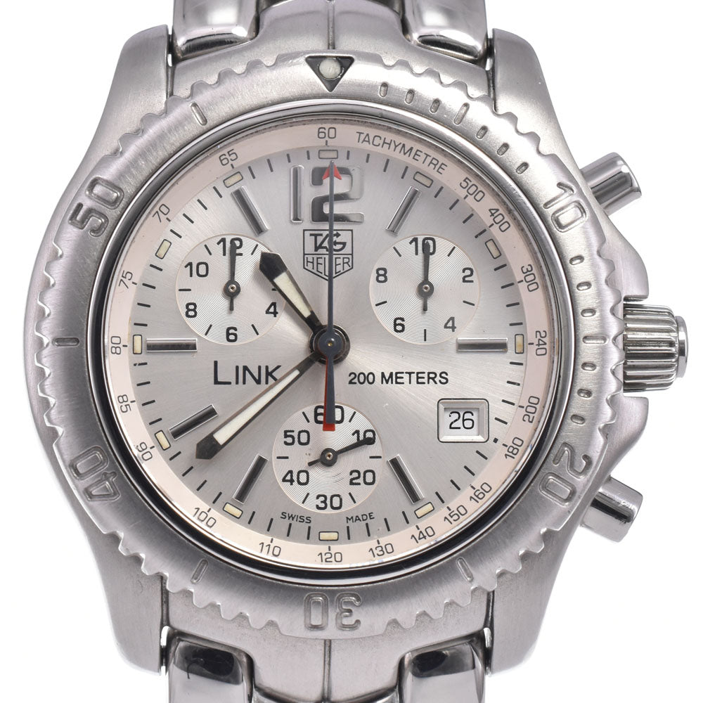 TAG HEUER Link CT1116 Chronograph Silver Dial Quartz Men's
 Watch K#147887