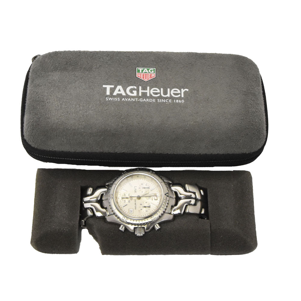 TAG HEUER Link CT1116 Chronograph Silver Dial Quartz Men's
 Watch K#147887