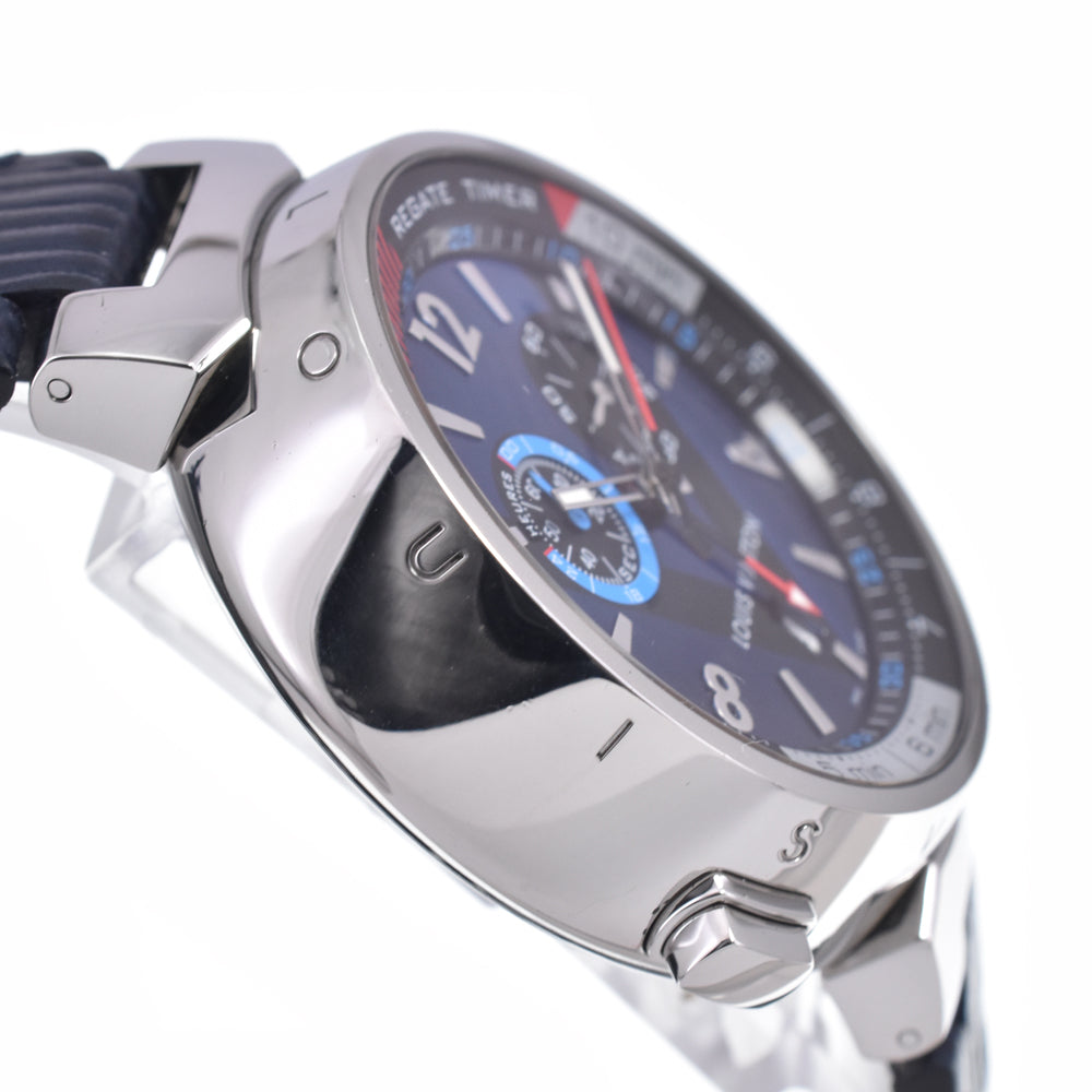 with paper LOUIS VUITTON Tambour Regatta Q102D alarm blue Dial Quartz Men's
 Watch J#147888