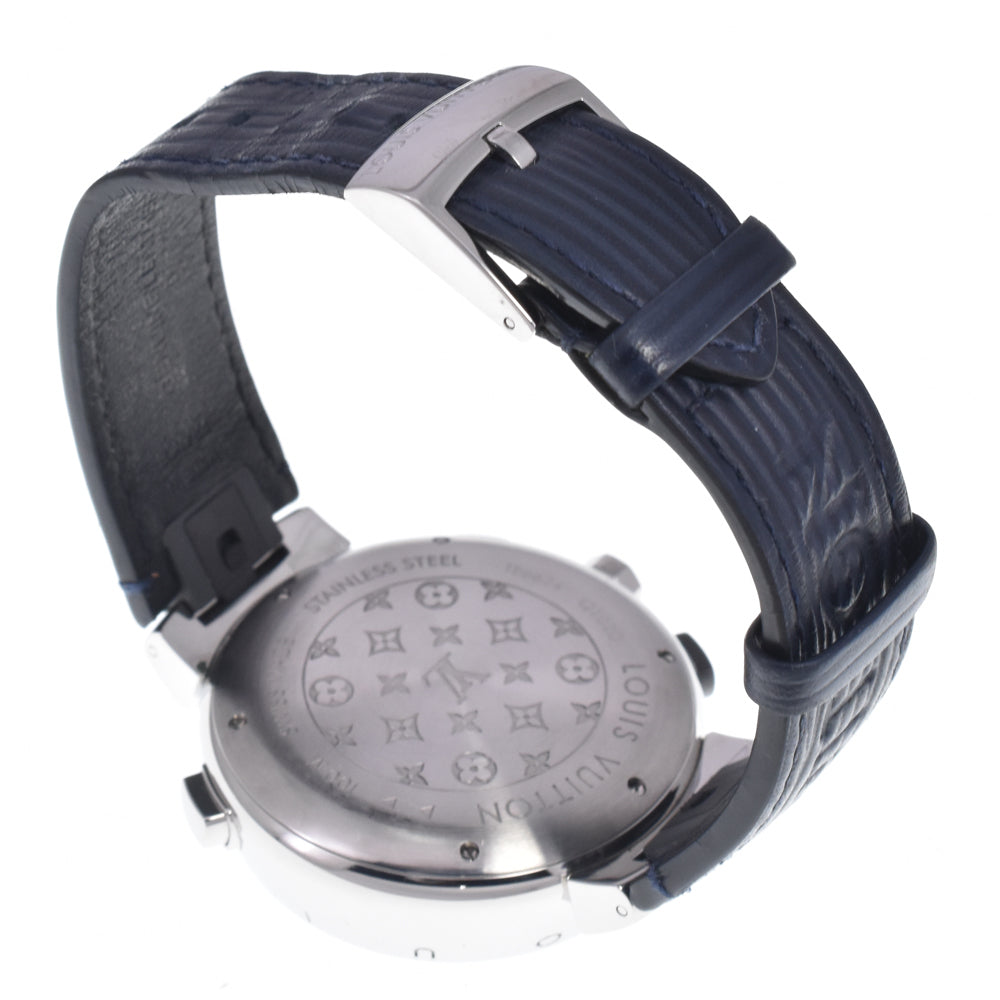 with paper LOUIS VUITTON Tambour Regatta Q102D alarm blue Dial Quartz Men's
 Watch J#147888