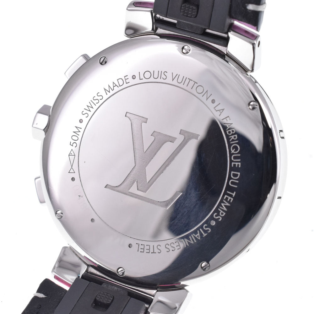 with paper LOUIS VUITTON Tambour Moon Star Q8D10Z Silver Dial Quartz Men's
 Watch J#147889