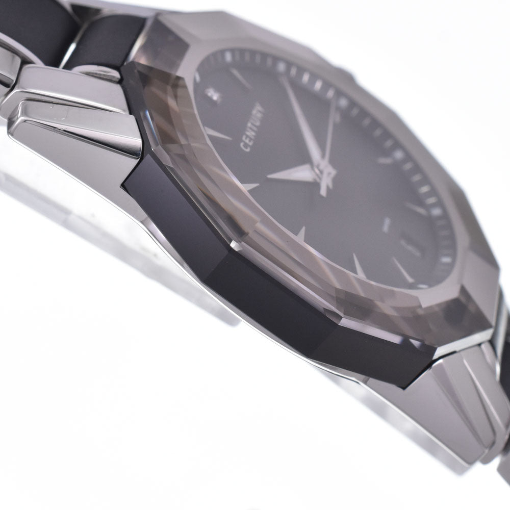 with paper CENTURY Time gem 606.7.X.50I.12.SR 1P Diamond black Dial Quartz Ladies
 Watch J#147890
