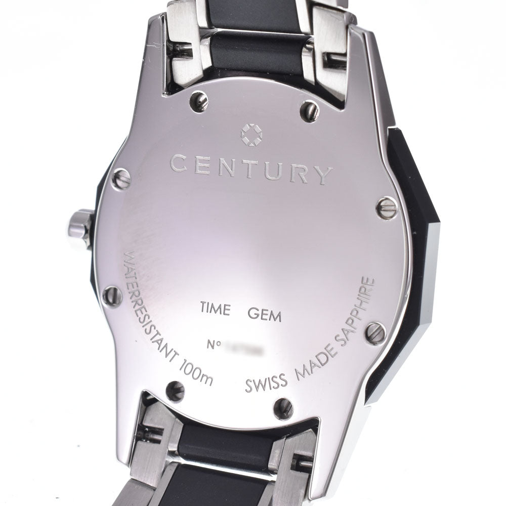with paper CENTURY Time gem 606.7.X.50I.12.SR 1P Diamond black Dial Quartz Ladies
 Watch J#147890
