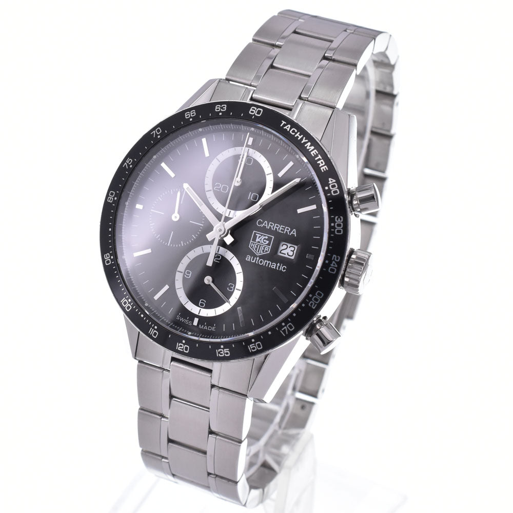 with paper TAG HEUER Carrera CV2010-3 See-through back chronograph black Dial Automatic Men's
 Watch K#147897