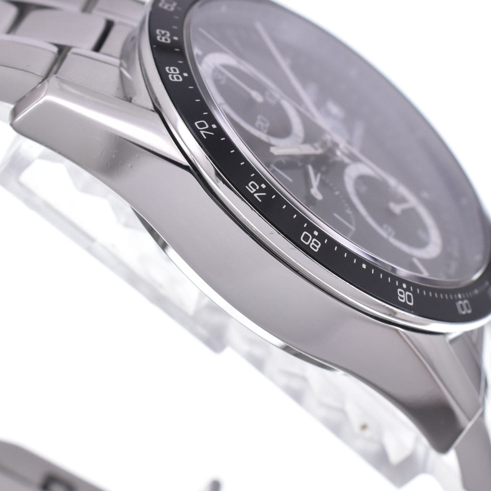 with paper TAG HEUER Carrera CV2010-3 See-through back chronograph black Dial Automatic Men's
 Watch K#147897
